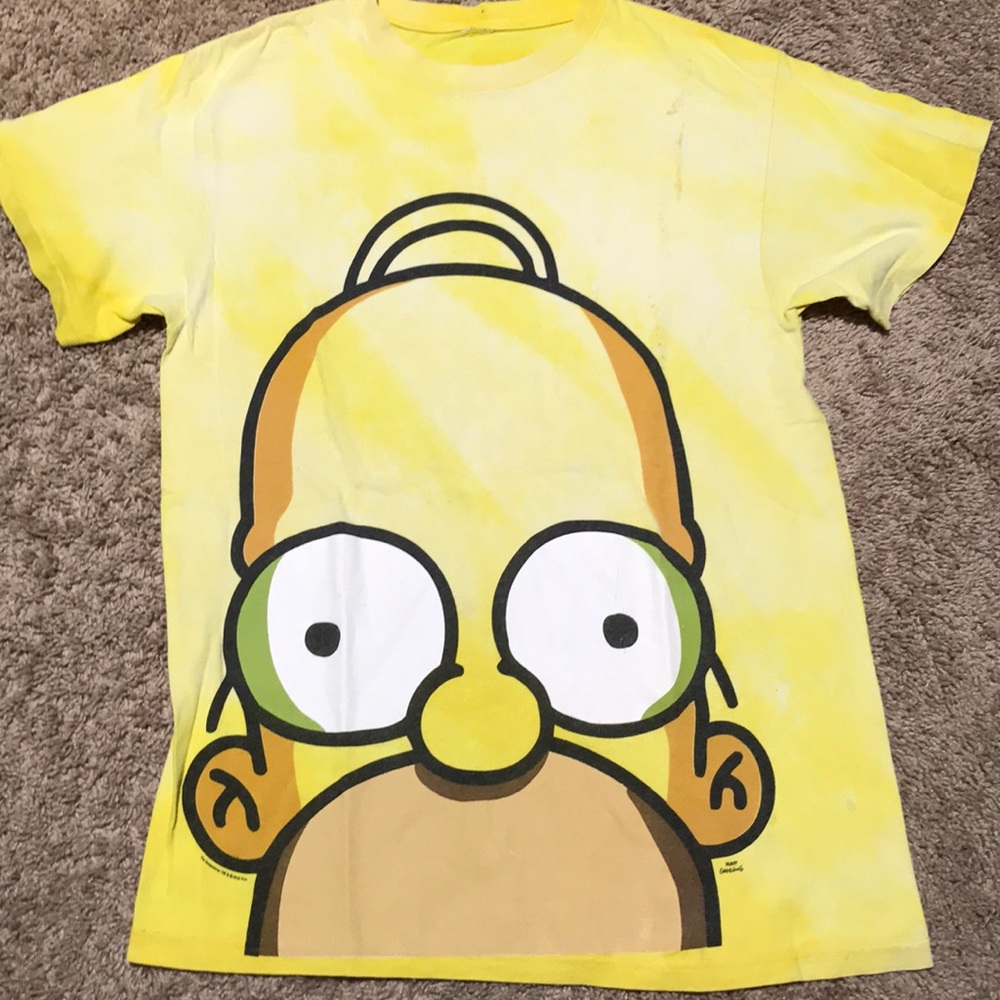 Vintage ALL OVER PRINT AOP Big Head Homer Simpson Tee